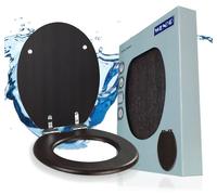 WENKO SIÈGE Wenge Bois Abaissement automatique Couvercle WC Lunettes MDF Salle de bains marron