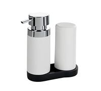WENKO Easy Squeez-e Station de rinçage Set Distributeur de produit à vaisselle Savon Pump 250 ml chacun