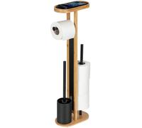 Wenko support avec brosse wc doré 26557100