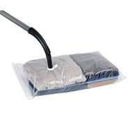 WENKO Système de Rangement Vacuum Set de 2 - Set de 2, jusqu'à 75% d'économie d'espace, Polyéthylène, 55 x 90 cm, Transparent