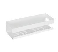 WENKO Tablette murale Turbo-Loc® Genova Blanc mat en acier inoxydable de haute qualité Blanc