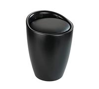 WENKO Tabouret de salle de bain CANDY Panier à linge 20 L Sac collecteur Boîte WC Siège trieur