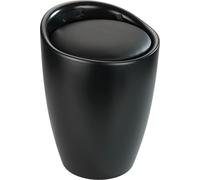 WENKO Tabouret de salle de bain CANDY Panier à linge 20 L Sac collecteur Boîte WC Siège trieur