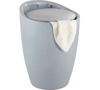 WENKO Tabouret de salle de bain CANDY Panier à linge collecteur 20 L Sac Siège Trieur Box WC