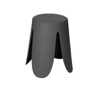 WENKO Tabouret de salle de bain Mod. Comiso | Tabouret de douche antidérapant avec assise rembourrée | Matériau Plastique | Dimensions 44,5 x 46 x 44,5 cm | Couleur Anthracite