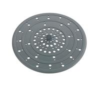 WENKO Tamis d'évier en silicone Sava gris - Tamis d'évier, Silicone, 12 x 0.3 x 12 cm, Gris