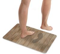 Wenko tapis de bain 60x40 cm rectangulaire marron 26495100