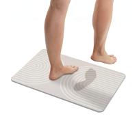 Wenko tapis de bain 80x50 cm rectangulaire beige 26648100