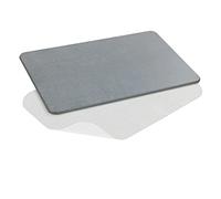 Wenko Tapis de bain 100% diatomite – Antidérapant, Séchage rapide, Anti-odeur – 60x39 cm Gris