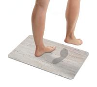 Wenko tapis de bain 80x50 cm rectangulaire beige 26647100