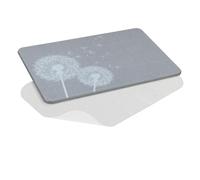 WENKO Tapis de bain antidérapant Modèle Astera | Tapis de bain en diatomite absorbant et rapide à sécher | Accessoires salle de bain en gris | DIM (l x h x p) 60 x 1 x 39 cm | Diatomeenerde