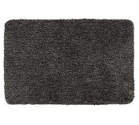 WENKO Tapis de bain Mélange gris souris 55 x 65 cm - Tapis de bain, sûr, moelleux, sans peluches, Polyester, 55 x 65 cm, Gris
