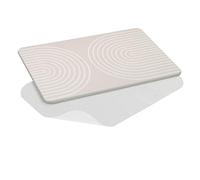 WENKO Tapis de bain Modèle Nazca | Tapis de bain en diatomite absorbant et antidérapant | Tapis de douche idéal pour salle de bain | DIM (l x h x p) 60 x 1 x 39 cm | Beige