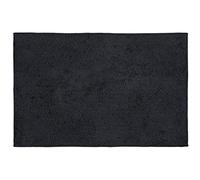 WENKO Tapis de Bain ONO - 100% Coton - Hauteur des Poils de 10 mm - pour Une Sensation de Marche Douce - Dos antidérapant - Lavable jusqu'à 40 °C - Largeur 50 x 80 cm - Gris Ardoise