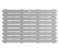 WENKO Tapis de Douche antidérapant Mod. Indoor & Outdoor Beige | Caillebotis de Douche en Plastique pour Salle de Bain et extérieur | Dimensions (l x h x p) 80 x 3 x 50 cm | Matériau PVC/PU