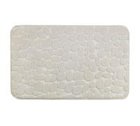 Tapis de salle de bain Pebbles - Mémoire de forme - Beige