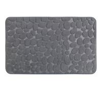 Tapis de salle de bain Pebbles - Mémoire de forme - Gris