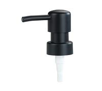 WENKO Tête de pompage de rechange pour distributeur de savon noir rond, pompe à savon de rechange pour distributeur de savon, en matière synthétique, pour filetage de ø 28 mm