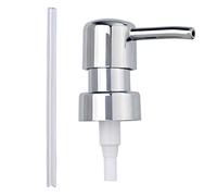 WENKO Tête de Pompe de Remplacement Circulaire - Pompe à Savon, Plastique (ABS), 6.7 x 18 x 3.4 cm, Chromé