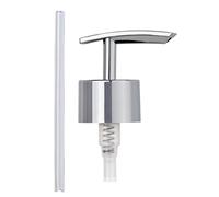 WENKO Tête de Pompe de Remplacement Plate - Pompe à Savon, Plastique (ABS), 5.3 x 17 x 3.4 cm, Chromé