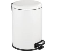 WENKO Tret LEMAN blanc 20 L Poubelle avec abaissement automatique Salle de bain WC Cuisine