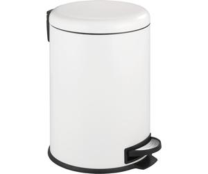 WENKO Tret LEMAN blanc 20 L Poubelle avec abaissement automatique Salle de bain WC Cuisine