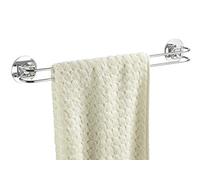 WENKO Turbo-Loc® barre porte-serviettes - fixer sans percer, Acier, 46 x 6 x 5 cm, Chromé