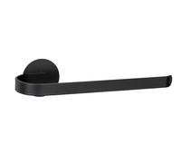 WENKO Turbo-Loc Bivio Porte-Serviettes Mural en Aluminium pour Ranger Les Serviettes, Fixation sans perçage Noir Mat
