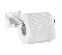 WENKO Turbo-Loc® dérouleur de Papier WC Quadro - Fixer sans percer de Trous, Acier Inoxydable, 16.5 x 6.5 x 7 cm, Chromé