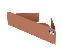 WENKO Turbo-Loc Étagère d’Angle Mod Lizan, Acier Inoxydable, autocollante, Forte adhérence, Fixation Murale sans perçage, étagère de Douche Extra Profonde avec Drainage, Gain de Place, Marron Mat