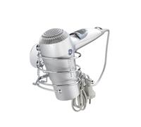 WENKO Turbo-Loc® Porte Sèche Cheveux, Support sèche Cheveux Mural, Fixation sans perçage, Acier INOX, 14x7,5x11,5 cm