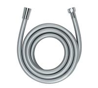 Wenko Tuyau de douche Design 175 cm – Protection anti-torsion, agréé eau potable – Plastique Argent
