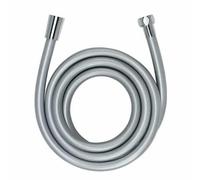 WENKO Tuyau de douche Design, flexible de douche, raccord universel ¿", plastique, L175 cm, Argent