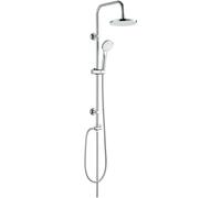 Wenko Uno kit baignoire-douche mural avec douche pluie chrome 70335400