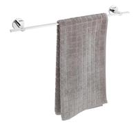 WENKO UV-oc® UNO Isera Porte-Serviettes Mural en Tube carré à Fixer sans perçage avec système adhésif innovant, Plaque de Montage Mural en Zinc moulé sous Pression, antirouille, 59,5 x 5 x 7,5 cm