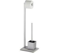 Wenko Porte-papier toilette Granite - en inox design gris - 20604100