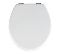 Wenko Abattant WC Prima 152004100 - MDF, fixation acier inox, 37 x 41 cm, blanc