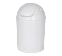 WENKO WENKO Poubelle à couvercle basculant blanche Mod. Economic Poubelle cosmétique pour salle de bain Quantité:1