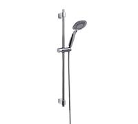 Wenko Ensemble de douche Young chromé 66 cm, douchette 5 jets, raccord ½"