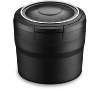 WENPANGPANG Cendrier Auto pour Fiat Tipo 2017-2021, Poubelle de Voiture Portable Anti Odeur sans Fumée Récipient avec Couvercle LED Accessoires Intérieur Noir