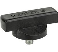 WENTEX Bouton rotatif pour support de drap M10 x 12 mm - noir - Matériel pour Pipe & Drape