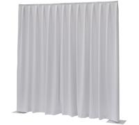 WENTEX P&D Rideau occultant 260 g/m² Blanc - 330 x 400 cm (L x H) - plissé - Rideaux Pipe & Drape
