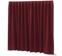 WENTEX P&D Rideau occultant 260 g/m² Rouge - 330 x 400 cm (L x H) - plissé - Rideaux Pipe & Drape