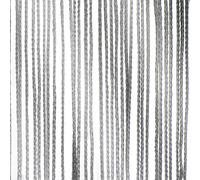 WENTEX Rideau à fils gris, 220 grammes/m² 300 x 300 cm (L x H) - non plissé - Rideaux Pipe & Drape