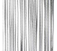 WENTEX Rideau à fils gris, 220 grammes/m² 300 x 600 cm (L x H) - non plissé - Rideaux Pipe & Drape