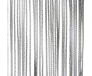 WENTEX Rideau à fils gris, 220 grammes/m² 300 x 600 cm (L x H) - non plissé - Rideaux Pipe & Drape