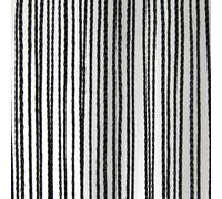 WENTEX Rideau à fils noir, 220 grammes/m² 300 x 400 cm (L x H) - non plissé - Rideaux Pipe & Drape