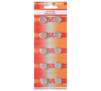Wentronic Pile Bouton alcaline au manganèse (55/8/aG l1120/391/191)-Lot de 10