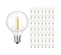 wenwendianzi Ampoules LED G40 Basse Tension DC12V 24V 1W E12 rétro en Plastique(50 Pack_DC 12V_1W)