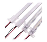 wenwendianzi Barre Lumineuse LED 220V, 2835, Haute Luminosité, 72 Diodes/m, 30/40/50cm, Tube en Aluminium, Bande Lumineuse Rigide for Éclairage sous-Meuble De Cuisine(2PCS 50CM,Warm White 3000K)